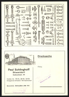 Klapp-AK Düsseldorf, Schrauben-Firma Paul Schlinghoff, Konkordiastrasse 55  - Düsseldorf