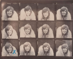 Cilla Black 1959 Camera Film Strips Shoot Fur Coat 10x8 Press Media Photo - Photographs