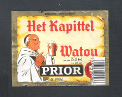 HET KAPITTEL - WATOU - PRIOR - 75 CL  (2 Scans)   (BE 272) - Bier