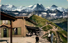 Brienz-Rothorn-Bahn - Jungfrau, Mönch, Eigen, Fiescherwand (3034a) * 8. 9. 1909 - Brienz