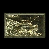 Nagaland [Indien – India]: 'Apollo-15 In Space – Lunar Landing – Men On The Moon, 1969' [imperforated] ** - Asie