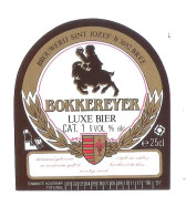 BROUWERIJ SINT JOZEF - BREE - BOKKEREYER - LUXE BIER  -   25 CL -  BIERETIKET (BE 277) - Cerveza
