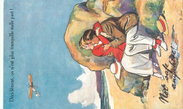 270524A - FANTAISIE ILLUSTRATEUR TUCK W LUNT OILETTE SOME SPORT 8881 - Not Safe Anywhere - Avion Plage Humour - Tuck, Raphael