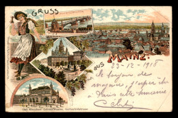 ALLEMAGNE - MAINZ - CARTE LITHOGRAPHIQUE GRUSS - Mainz