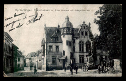 ALLEMAGNE - SPRENDLINGEN - ALTES RATHAUS MIT KRIEGERDENKMAL - Other & Unclassified