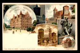 ALLEMAGNE - NURNBERG - GRAND HOTEL RUDOLF LOTZ - CARTE LITHOGRAPHIQUE - Nuernberg