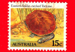 AUSTRALIA - Usato - 1981 -  Rettili - Tartarughe - Eastern Long-necked Turtle (Chelodina Longicollis) - 15 - Used Stamps