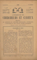L'intermédiaire Des Chercheurs Et Curieux N°92 (1958) De Collectif - Ohne Zuordnung