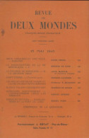 Revue Des Deux Mondes Mai 1943 (1943) De Collectif - Non Classés