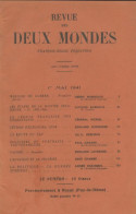 Revue Des Deux Mondes 1er Mai 1941 (1941) De Collectif - Non Classés