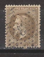 Yvert 30 Oblitération étoile De Paris 3 - 1863-1870 Napoléon III Con Laureles