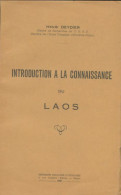 Introduction à La Connaissance Du Laos (0) De Henri Deydier - Storia