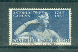 ITALIE - N°742 Obliéré - Bicentenaire De La Naissance Du Sculpteur Antonio Casanova. Sujets Divers. - 1946-60: Gebraucht