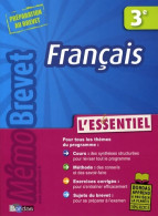 MEMOBREVET ESSENTIEL Français (2008) De Jeanine Borrel - 12-18 Ans