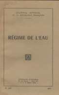 Régime De L'eau (1970) De Collectif - Derecho