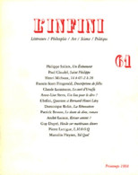 L'Infini Numéro 61 (1998) De Collectif - Andere & Zonder Classificatie