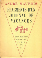 Fragments D'un Journal De Vacances (1929) De André Maurois - Sonstige & Ohne Zuordnung