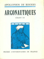 Argonautiques Chant III (1961) De Apollonios De Rhodes - Sonstige & Ohne Zuordnung
