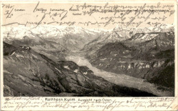 Rothhorn Kulm - Aussicht Nach Osten (285) * 5. 10. 1902 - Brienz