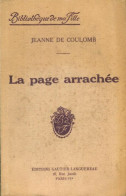 La Page Arrachée (1933) De Jeanne De Coulomb - Romantiek