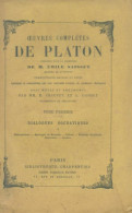 Oeuvres Complètes De Platon Tome I (0) De Platon - Psychologie/Philosophie