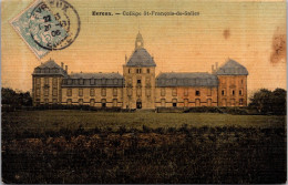 20857 Cpa 27 Evreux - Collège St François De Salles  " Carte Toilée " - Evreux