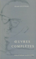 Oeuvres Complètes Tome I : Portraits (1966) De Jean Guitton - Autres & Non Classés