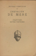 Oeuvres Complètes Du Chevalier De Méré Tome III : Les Aventures De Renaud Et D'armide. Oeuvres Pos - Sonstige & Ohne Zuordnung