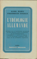 L'idéologie Allemande (1968) De Friedrich Marx - Politiek