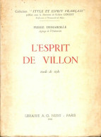 L'esprit De Villon : Étude De Style (1968) De Pierre Demarolle - Altri & Non Classificati