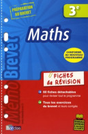 MEMOBREVET FICH REVI MATHS 3E (2008) De Jean-Luc Romet - 12-18 Ans