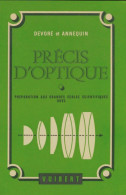 Précis D'optique (1969) De G. Dévoré - 18+ Jaar