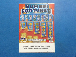 Lotteria Gratta E Vinci Numeri Fortunati Lotto 3049 Sigla DD Variante FSC Cartone A Sostegno Della Gestione Forestale - Lottery Tickets