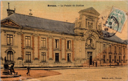 20859 Cpa 27 Evreux - Le Palais De Justice " Carte Toilée " - Evreux