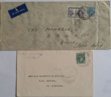 NIGERIA - 2 Lettres (enveloppes)  Dont Une De 1940 Contrôlée Au Cameroun - Nigeria (...-1960)