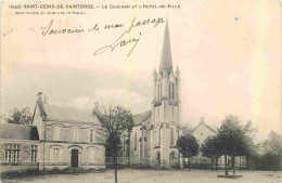 17 - Saint Genis De Saintonge - Le Clocher Et L'Hotel De Ville - CPA - Oblitération Ronde De 1914 - Voir Scans Recto-Ver - Otros & Sin Clasificación