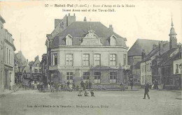 62 - St Pol Sur Ternoise - Rues D'Arras Et De La Mairie - Animé - Ecrite - Voir Scan Recto-Verso - Saint Pol Sur Ternoise