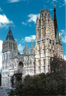 76 - Rouen - La Cathédrale Notre Dame - Vue De La Façade Principale - CPM - Voir Scans Recto-Verso - Rouen