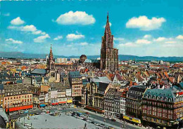 67 - Strasbourg - La Place Kléber Et La Cathédrale - Automobiles - Vue Aérienne - CPM - Voir Scans Recto-Verso - Strasbourg