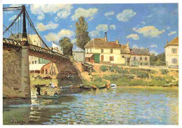 Art - Peinture - Alfred Sisley - Le Pont De Villeneuve La Garenne - Musée D'Orsay De Paris - CPM - Voir Scans Recto-Vers - Paintings