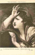Art - Peinture - Jean-Baptiste Greuze - Tete De Jeune Fille - Musée Du Louvre - CPM - Voir Scans Recto-Verso - Malerei & Gemälde