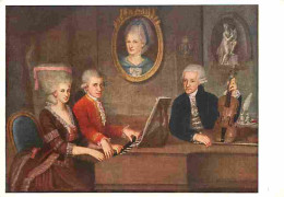 Art - Peinture - J N De La Croce - Die Familie Mozart - La Famille Mozart - Violon - Piano - Instruments De Musique - CP - Peintures & Tableaux