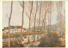 Art - Peinture - Alfred Sisley - Le Canal Du Loing - CPM - Voir Scans Recto-Verso - Malerei & Gemälde