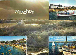 33 - Arcachon - Multivues - Bateaux - Plage - Bassin D'Arcachon - CPM - Voir Scans Recto-Verso - Arcachon