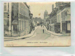 58 - Cosne Cours Sur Loire - Rue Saint Agnan - Animée - CPA - Oblitération De 1907 - Etat Carte Qui Se Décolle - Voir Sc - Cosne Cours Sur Loire