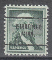 USA Precancel Vorausentwertungen Preo Locals Minnesota, Winnebago 704 - Precancels