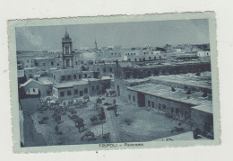 CARTOLINA TRIPOLI - PANORAMA - ANNULLO SEZIONE DIRIGIBILISTI TRIPOLI VIAGGIATA NEL 1919 VERSO ROMA WW1 - Marcofilía (Aviones)