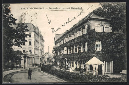 AK Teplitz-Schönau, Deutsches Haus Mit Kaiserbad  - Tchéquie