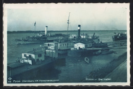 AK Russe, Dampfschiffe Am Hafen  - Bulgaria