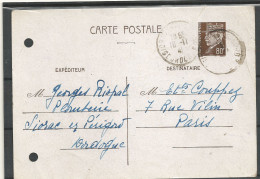 ENTIER POSTAL N° 512 CP2  OBLITERE - Cartes Postales Types Et TSC (avant 1995)
